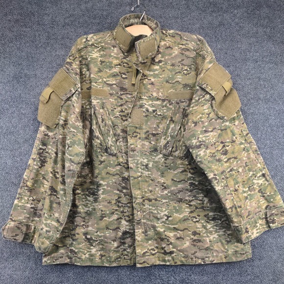 U.S. Army Men's Combat Uniform Digital Camouflage Coat Size Medium Cotton Blend - Picture 2 of 13
